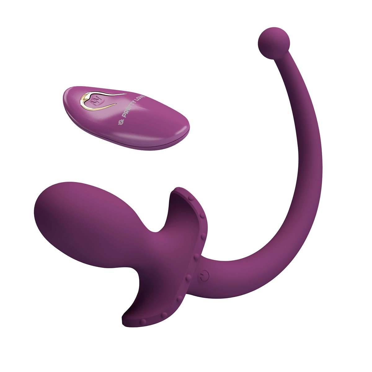 Plug Anal ''M'' no Formato de Rabo em Silicone com 12 Vibrações Poderosas e Controle Remoto Sem Fio - Pretty Love Ligeia | 7 x 3,4 cm - 3