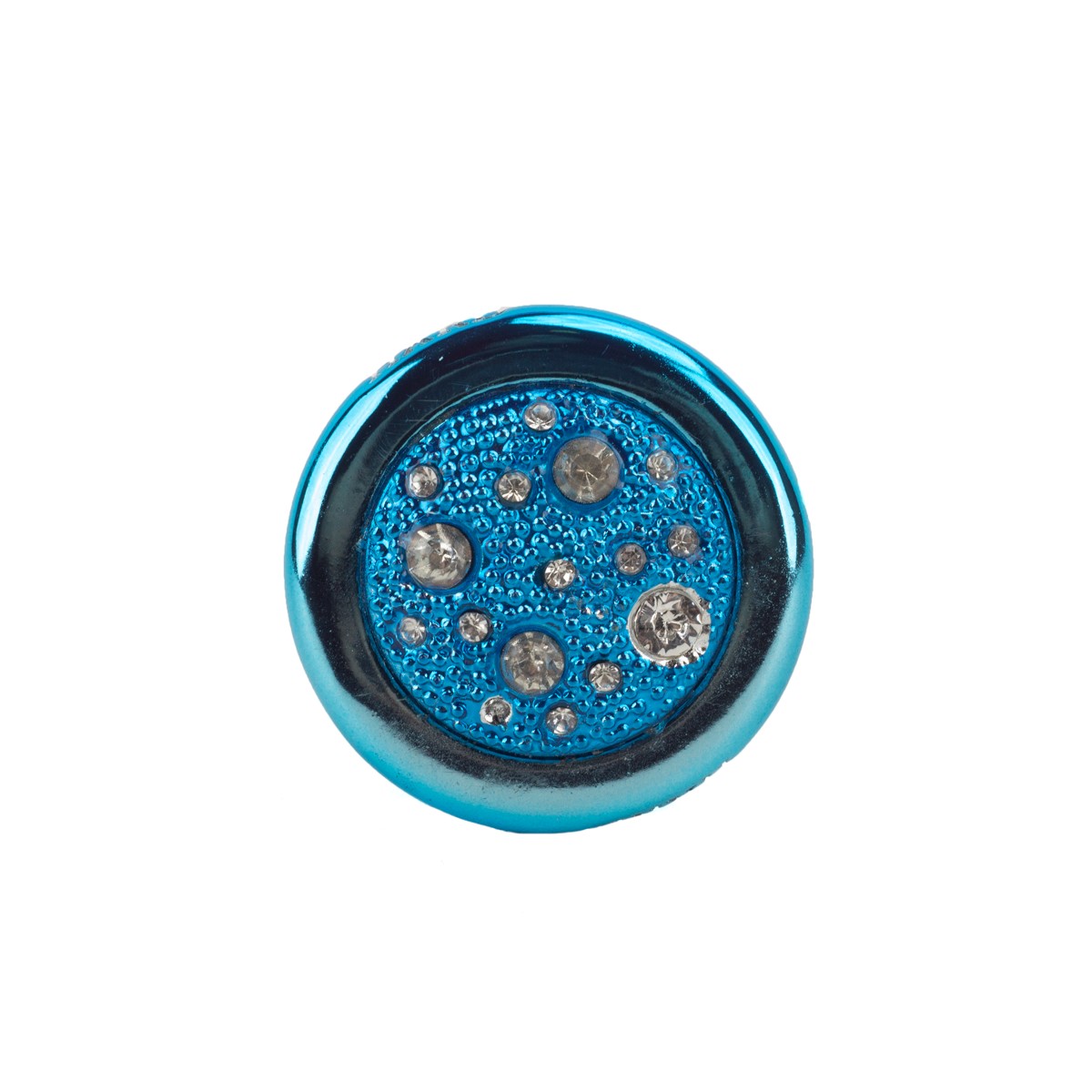 Plug Anal "M" em Metal com Formato Cônico e Detalhes de Joias Cravejado - Hard | 6,6 x 3,4 cm | Disponível em 7 Cores - 4