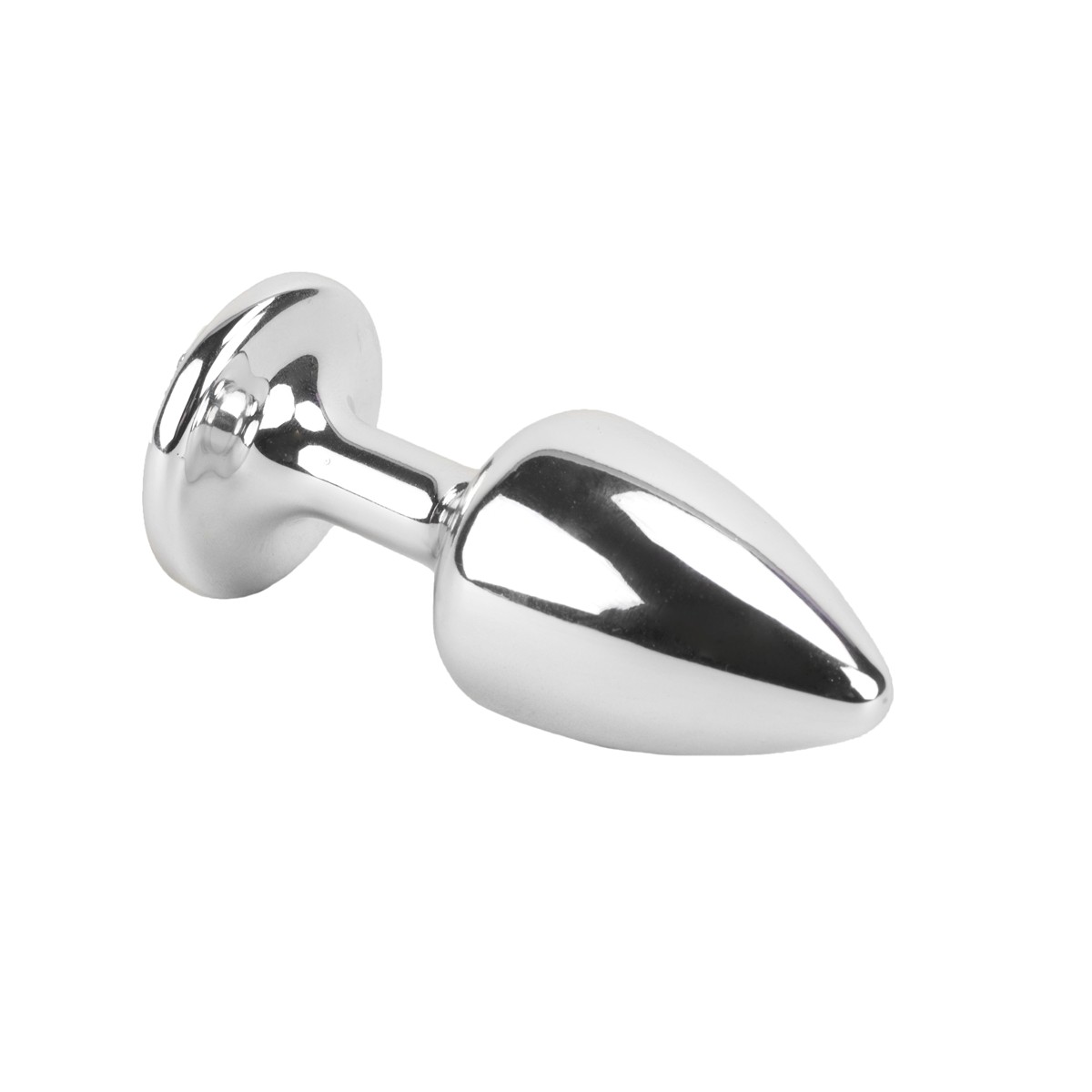 Plug Anal "M" em Metal com Formato Cônico e Detalhes de Joias Cravejado - Hard | 6,6 x 3,4 cm | Disponível em 7 Cores - 7