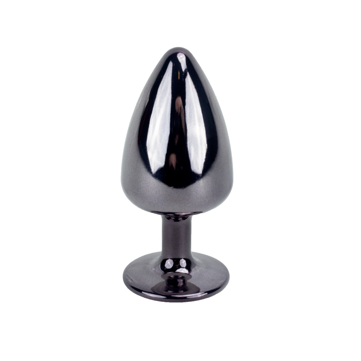 Plug Anal "M" em Metal com Formato Cônico e Pedra na Base - Hard | 6,7 x 3,4 cm | Disponível em 17 Cores - 15