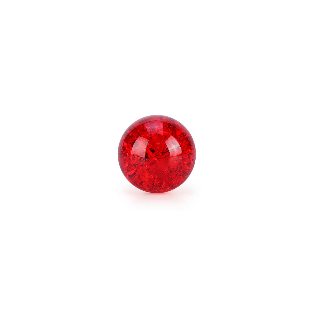 Plug Anal ''M'' de Silicone Platina Com Esfera de Vidro Interna, Alça e Detalhe de Coração - YouVibe | 7,4 x 3,8 cm | Disponível em 6 Cores - 16