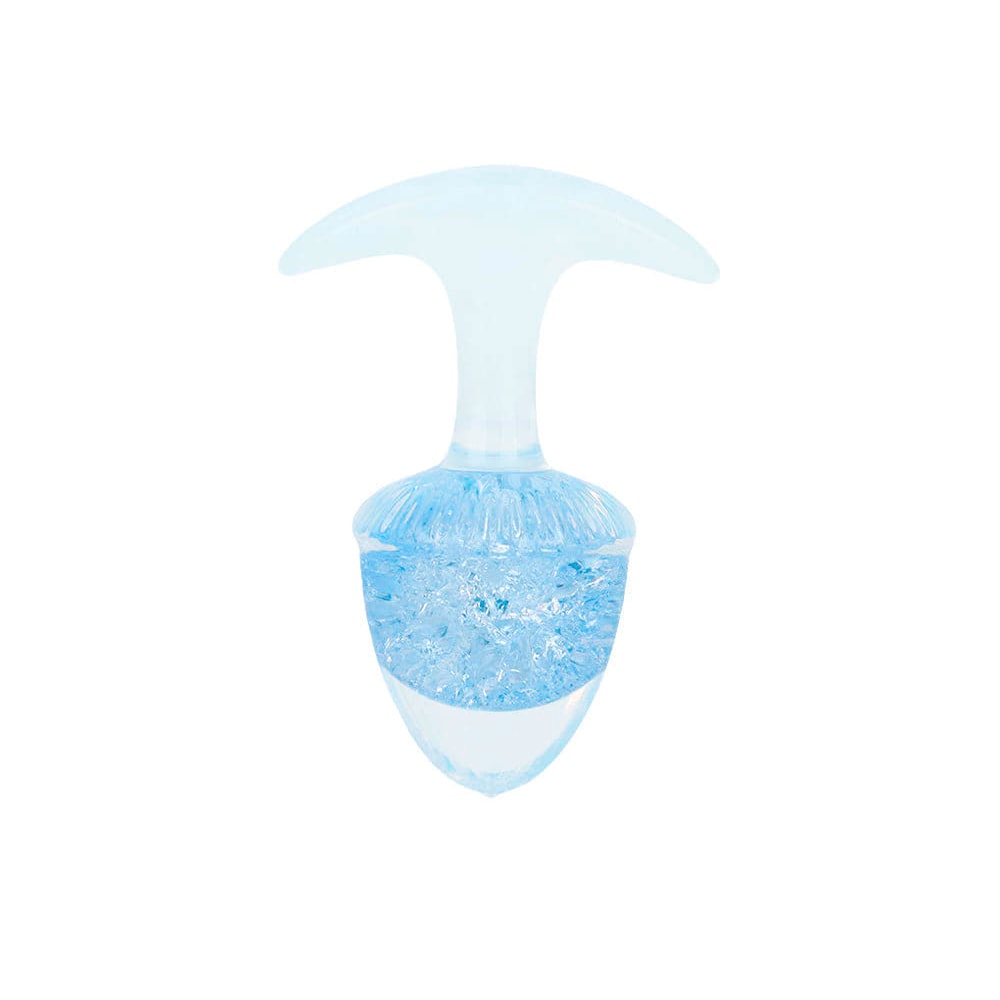 Plug Anal ''M'' de Silicone Platina Com Esfera de Vidro Interna - YouVibe | 7,4 x 3,8 cm | Disponível em 6 Cores - 2