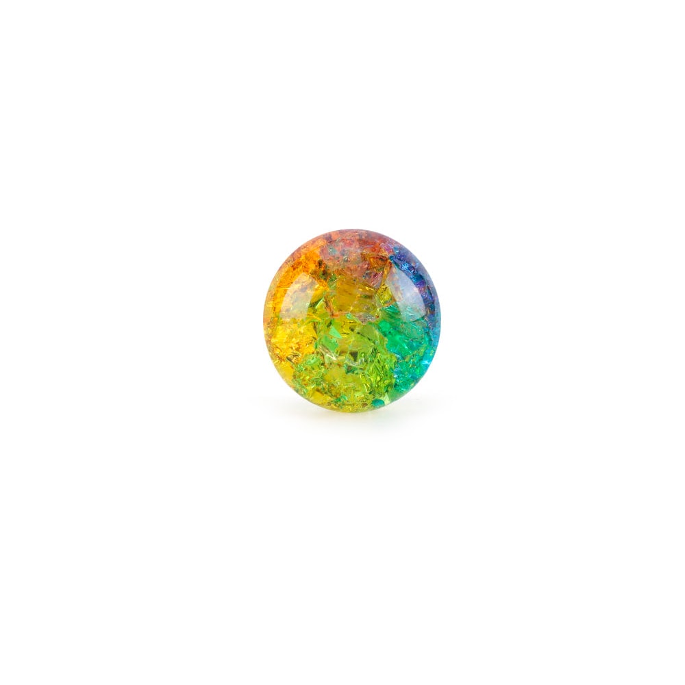 Plug Anal ''M'' de Silicone Platina Com Esfera de Vidro Interna - YouVibe | 7,4 x 3,8 cm | Disponível em 6 Cores - 10