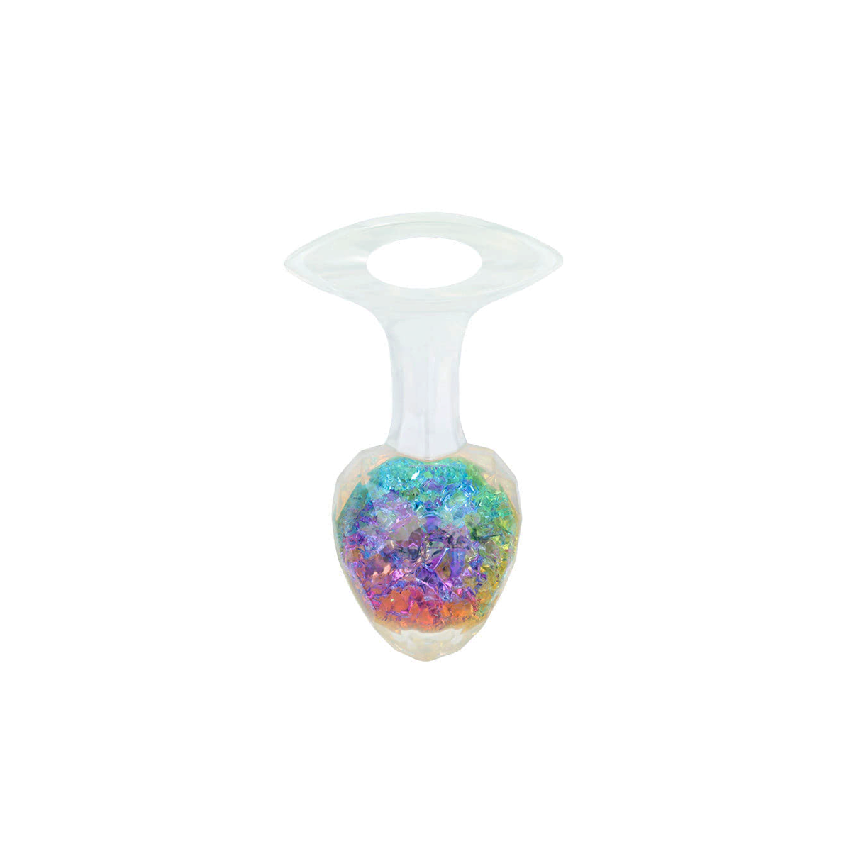 Plug Anal "M" em Silicone Platina, Formato Cônico com Esfera Interna e Alça de Segurança - YouVibe | 7 x 3,8 cm | Disponível em 5 Cores - 11