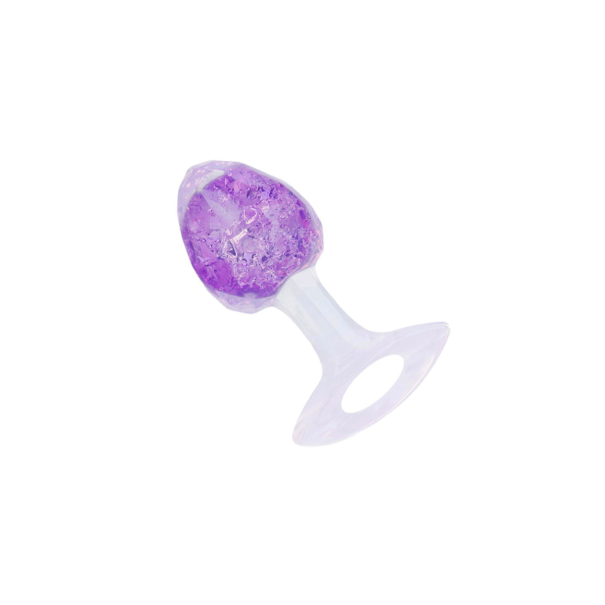 Plug Anal "M" em Silicone Platina, Formato Cônico com Esfera Interna e Alça de Segurança - YouVibe | 7 x 3,8 cm | Disponível em 5 Cores - 16