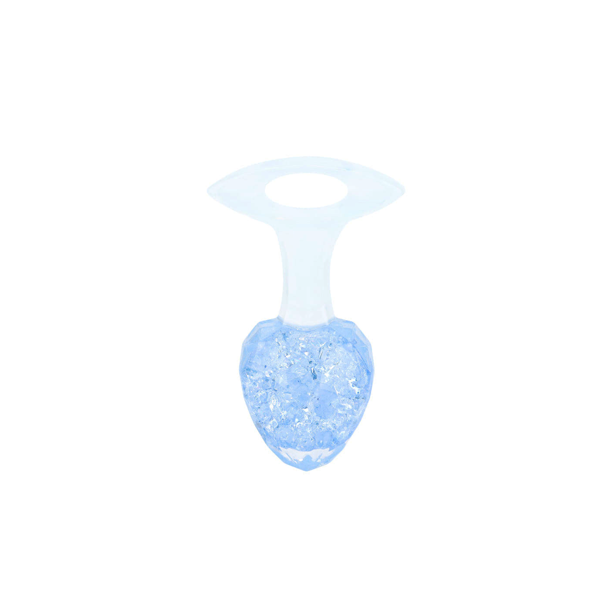 Plug Anal "M" em Silicone Platina, Formato Cônico com Esfera Interna e Alça de Segurança - YouVibe | 7 x 3,8 cm | Disponível em 5 Cores - 3