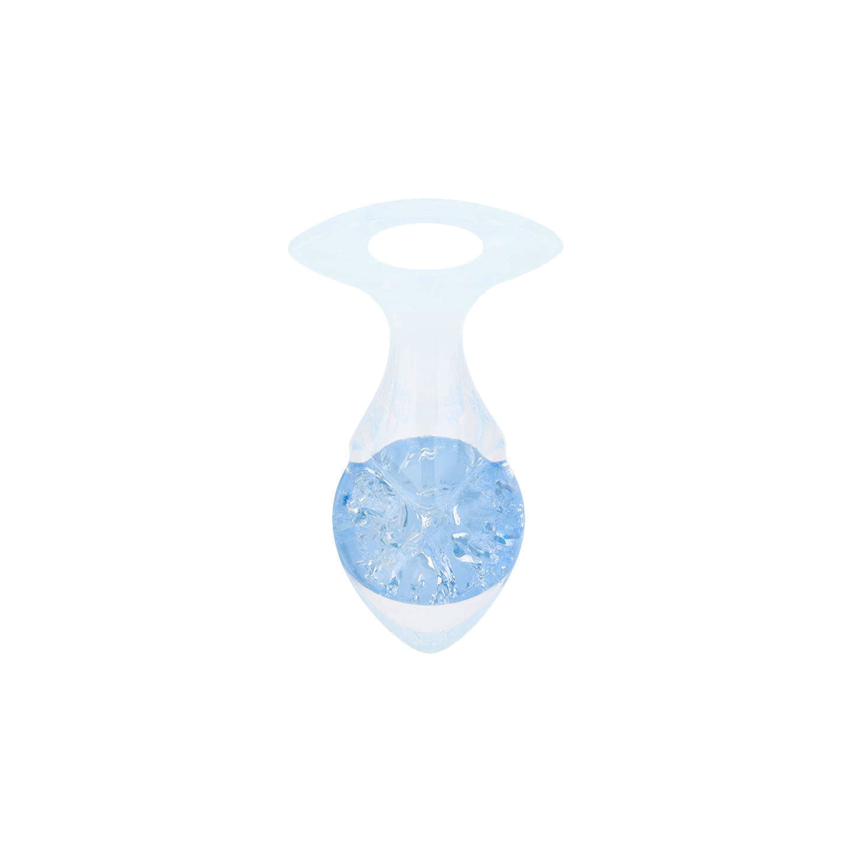 Plug Anal "M" em Silicone Platina, Formato Cônico com Esfera Interna e Alça de Segurança - YouVibe | 7,2 x 4 cm | Disponível em 6 Cores - 3