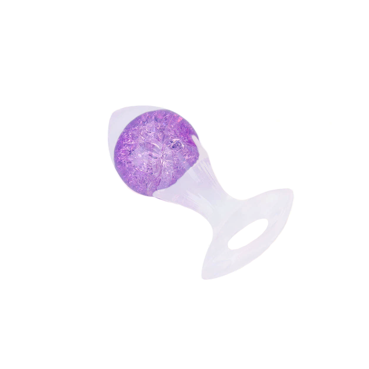 Plug Anal "M" em Silicone Platina, Formato Cônico com Esfera Interna e Alça de Segurança - YouVibe | 7,2 x 4 cm | Disponível em 6 Cores - 20