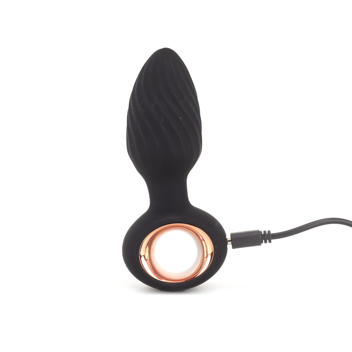 Plug Anal ''M'' em Silicone Sedoso com 9 Modos de Vibrações, Rotações Poderosas e Carregamento vai Cabo USB - AISI Bump Orgasm | 7,5 x 3,4 cm - 8