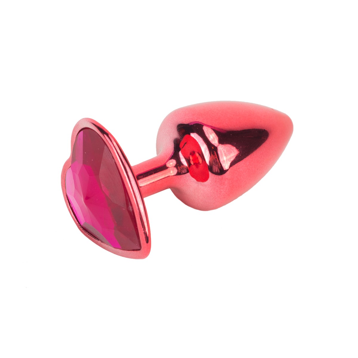 Plug Anal em Metal com Formato Cônico e Joia em Detalhe de Coração - Hard | 6 x 2,9 cm | Disponível em 4 Cores - 5