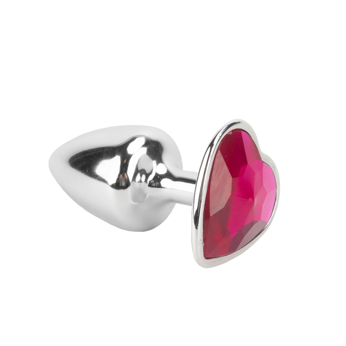Plug Anal em Metal com Formato Cônico e Joia em Detalhe de Coração - Hard | 6 x 2,9 cm | Disponível em 4 Cores - 13