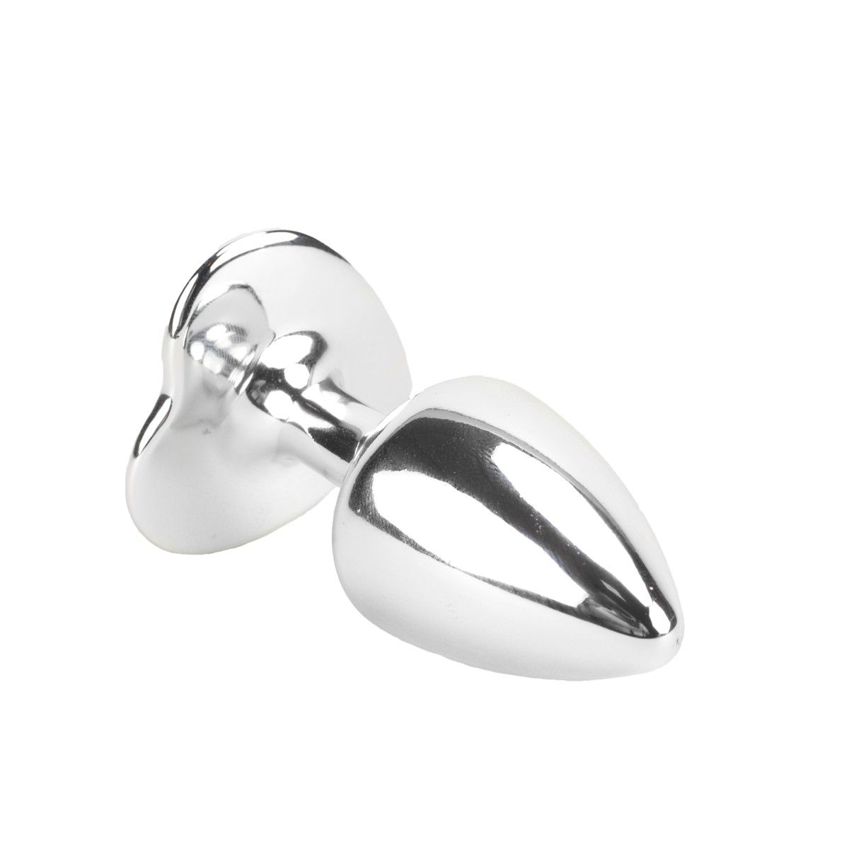 Plug Anal em Metal com Formato Cônico e Joia em Detalhe de Coração - Hard | 6 x 2,9 cm | Disponível em 4 Cores - 14