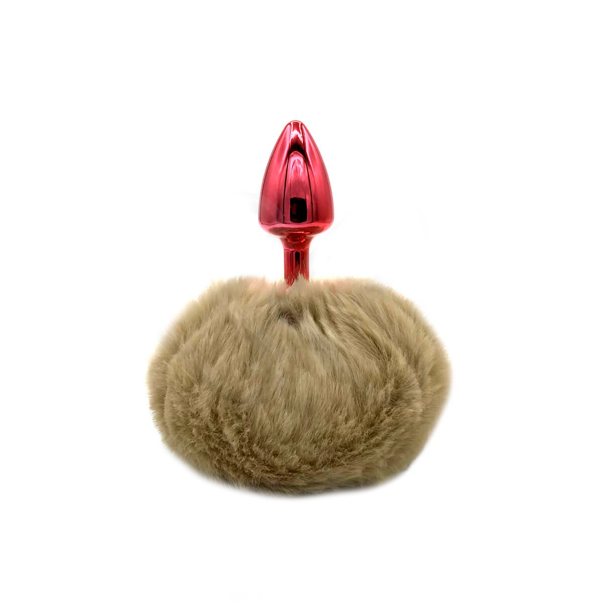 Plug Anal Tamanho ''P'' em Metal com Pompom - 5,4 x 2,6 cm | Hard | Disponível em 10 Cores - 5