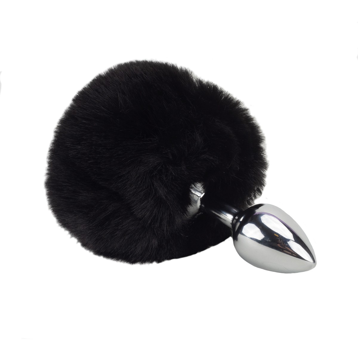 Plug Anal Tamanho "P" em Metal com Pompom - Anal Plug Stainless | 5,8 x 2,7 cm | Disponível em 7 Cores - 12