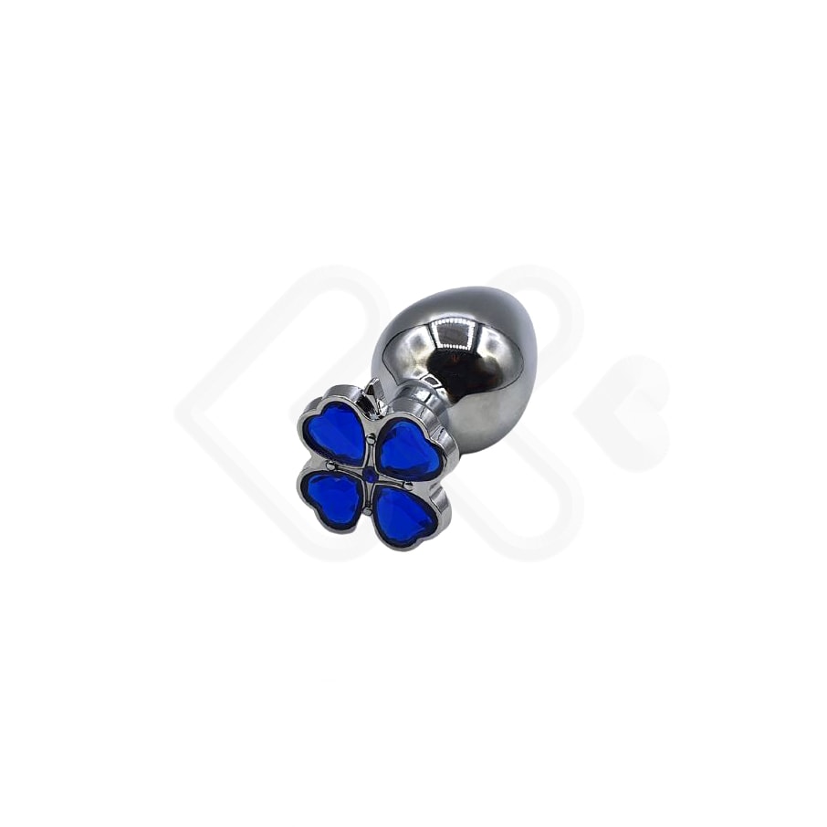 Plug Anal "P"em Aço com Joias na Base no Formato de Trevo - Sexy Import | 6 x 2,7 cm | Disponível em 6 Cores - 7