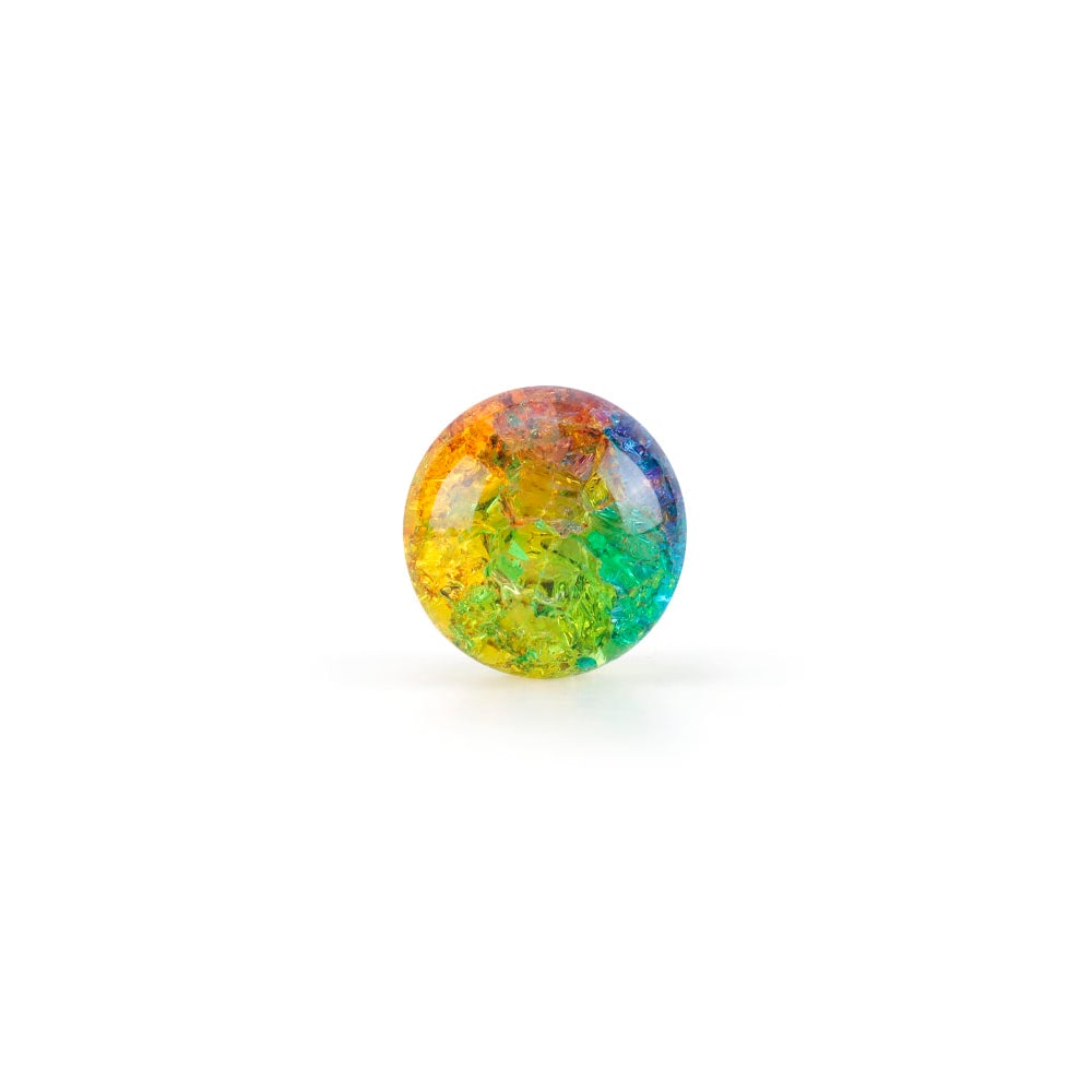 Plug Anal ''P'' de Silicone Platina Com Esfera de Vidro Interna, Alça e Detalhe de Coração - YouVibe | 6,7 x 3 cm | Disponível em 6 Cores - 12