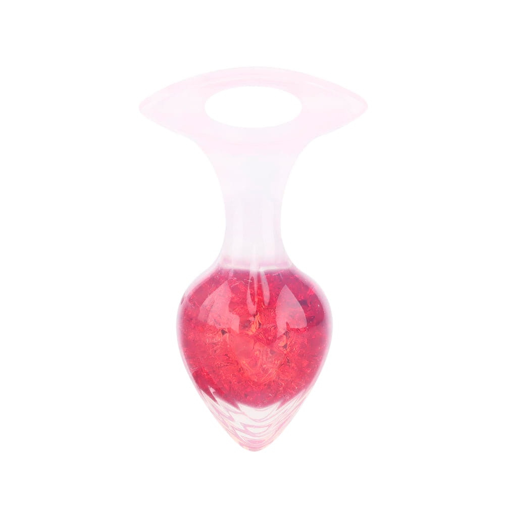 Plug Anal ''P'' de Silicone Platina Com Esfera de Vidro Interna, Alça e Detalhe de Coração - YouVibe | 6,7 x 3 cm | Disponível em 6 Cores - 3