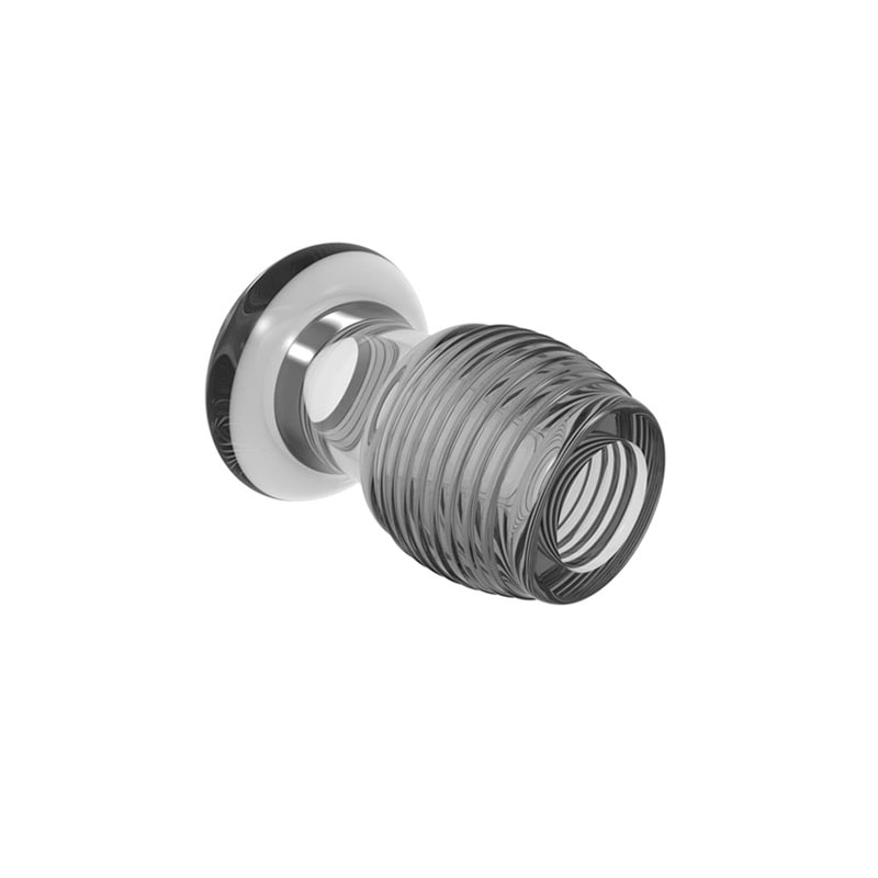 Plug Anal ''P'' Vazado e Ranhuras em Alto Relevo em TPE - 5,2 x 3,6 cm - 3