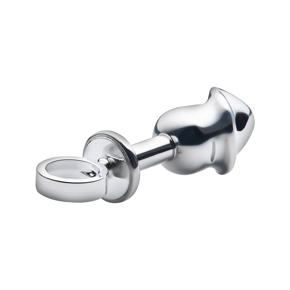 Plug Anal Prata com Formato de Glande e Dedal - Sexy Fantasy Lite | 7,5 x 2,5 cm - 3