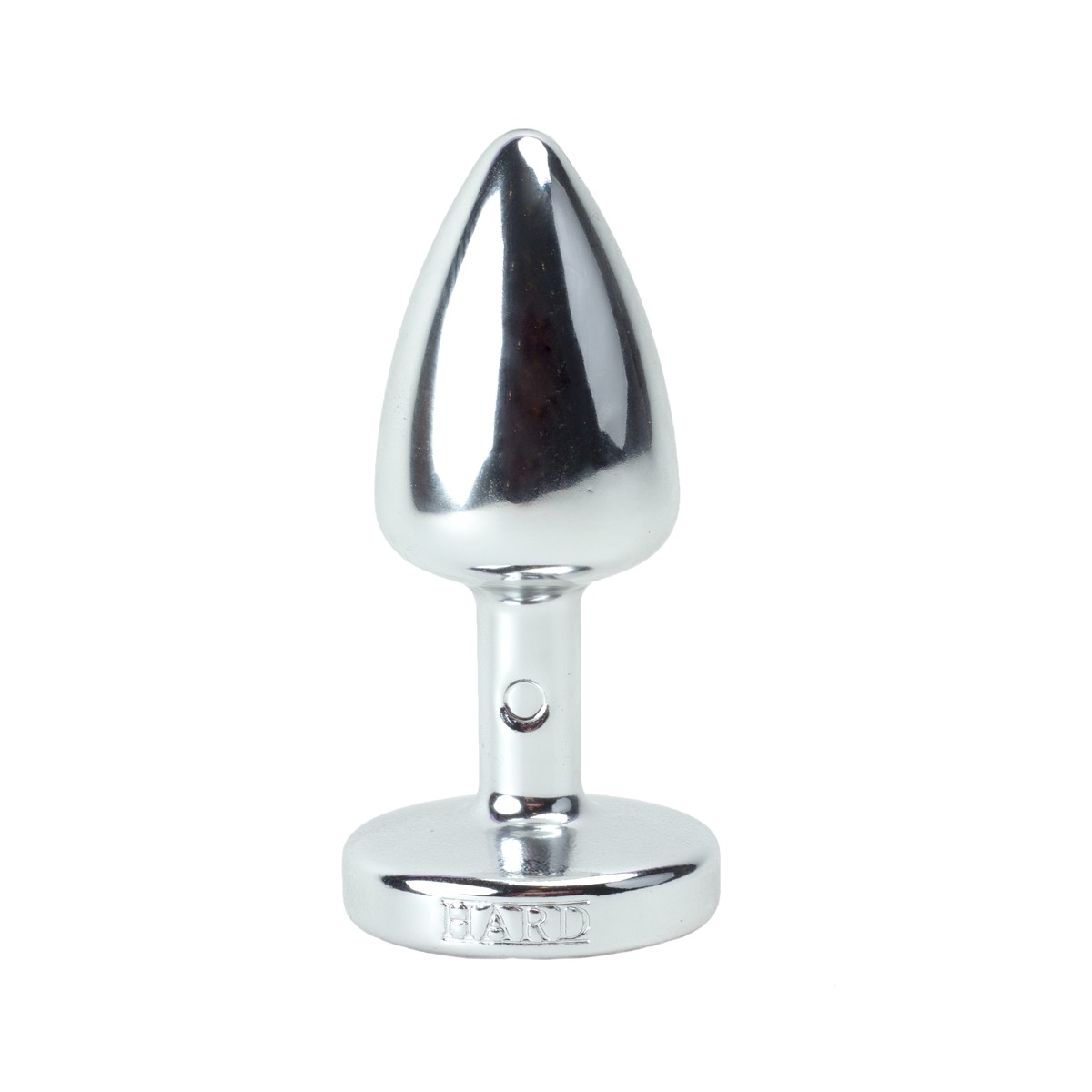 Plug Anal Prata no Tamanho "P" em ABS Atóxico com Formato Cônico e Detalhe de Joia - Hard Less | 6 x 2,6 cm | Disponível em 5 cores - 7