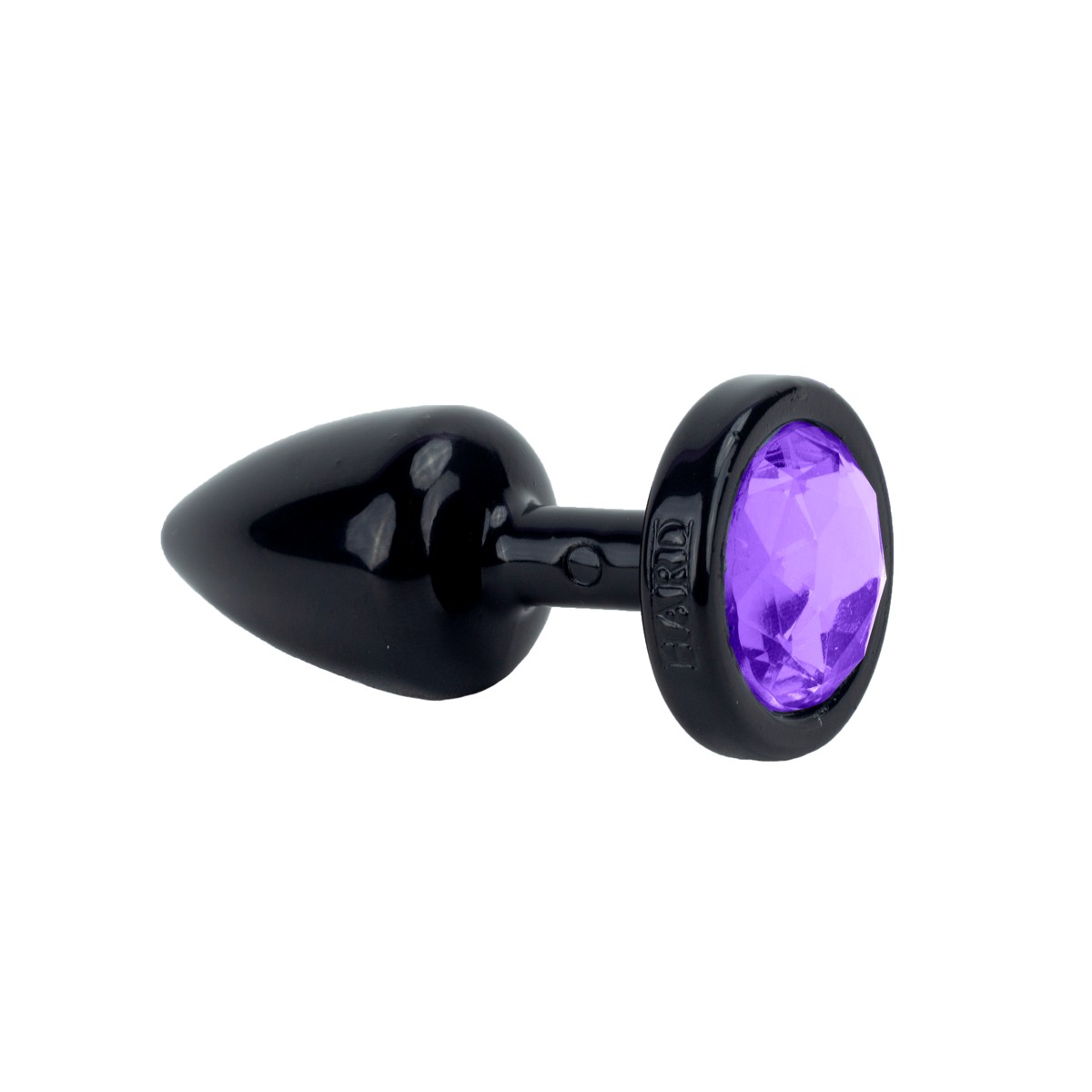 Plug Anal Preto no tamanho "P" em ABS Atóxico com Formato Cônico e Detalhe de Joia - Hard Less | 6 x 2,6 cm | Disponivel em 7 Cores - 4