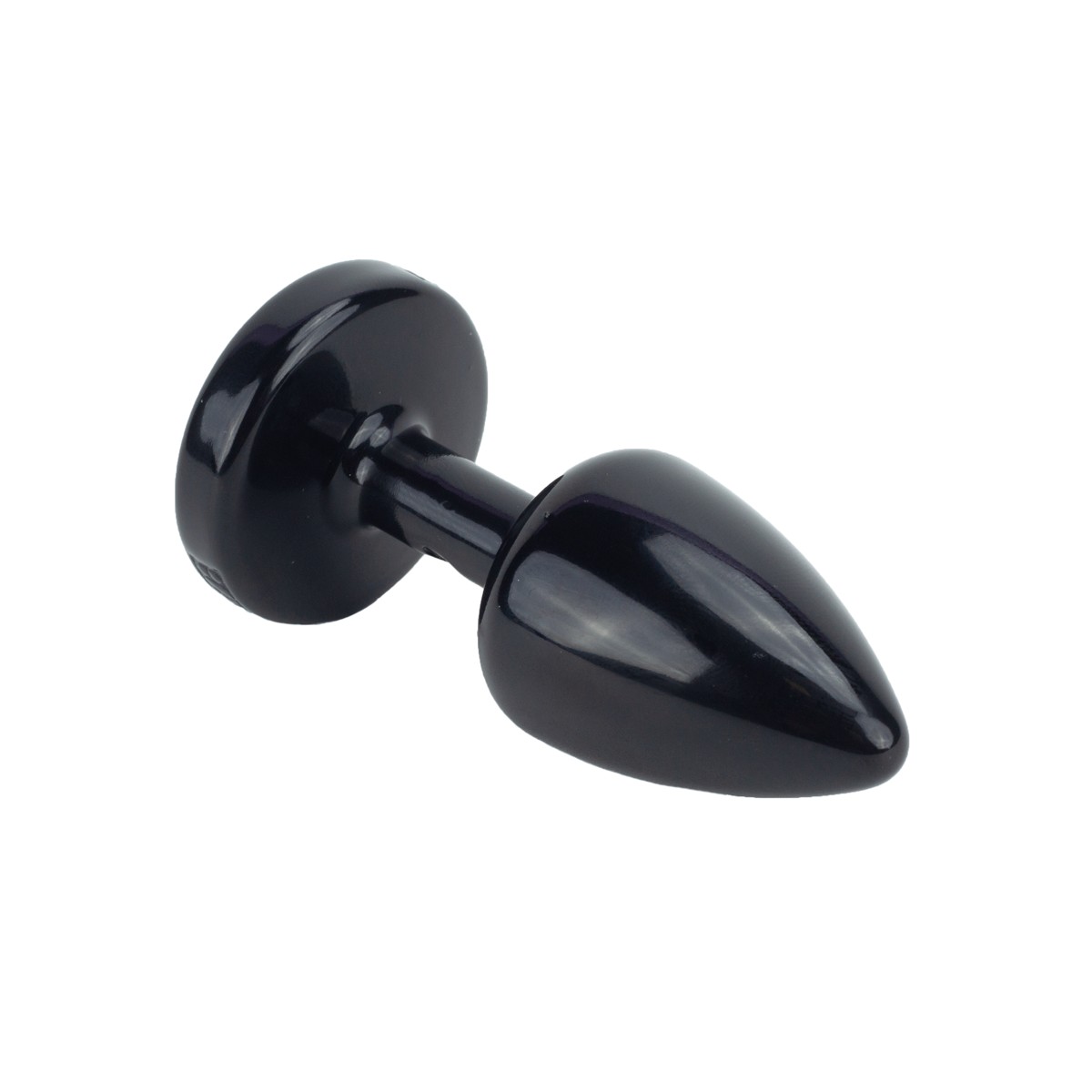 Plug Anal Preto no tamanho "P" em ABS Atóxico com Formato Cônico e Detalhe de Joia - Hard Less | 6 x 2,6 cm | Disponivel em 7 Cores - 9
