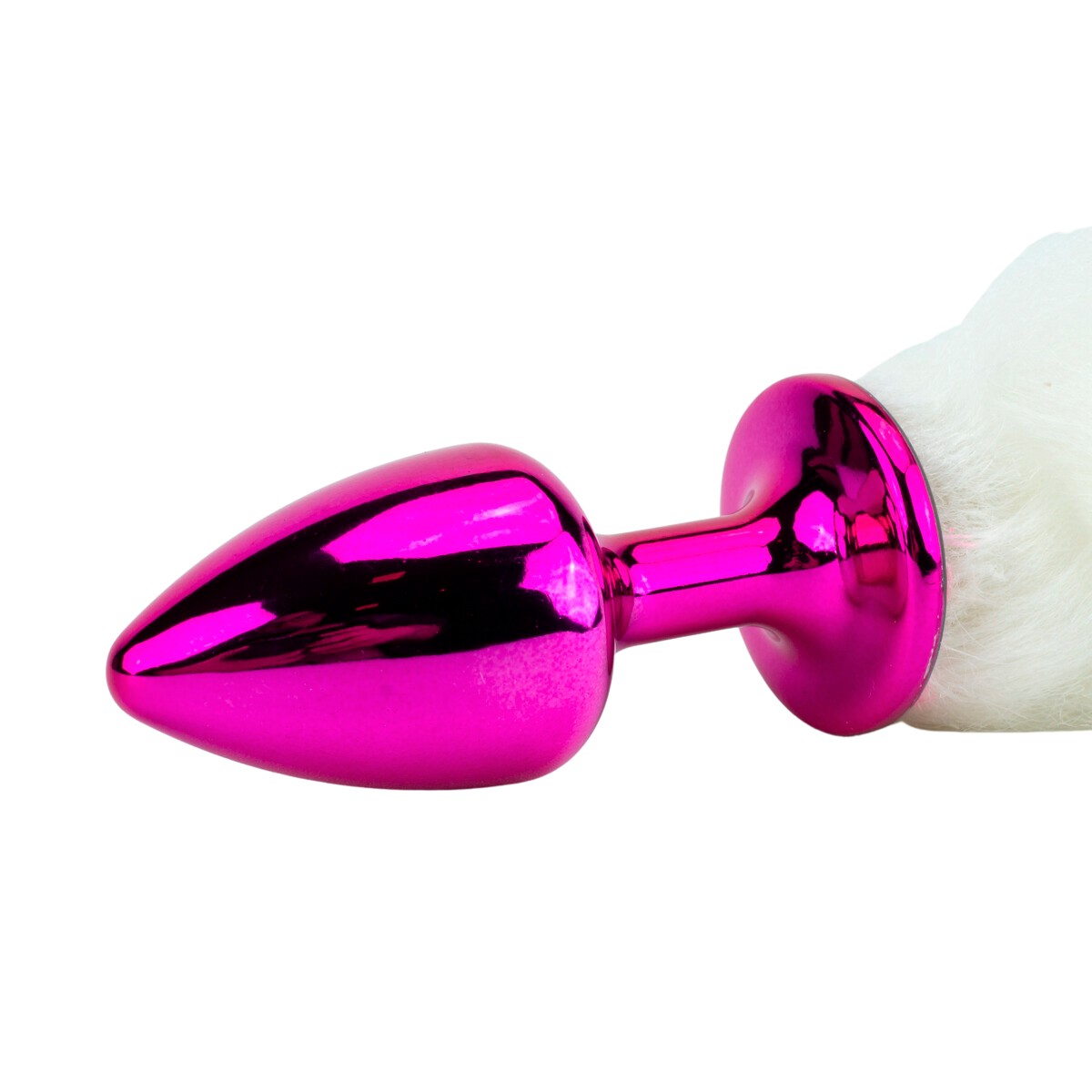 Plug Anal em Metal no Tamanho P com Rabo Alongado - Hard | 5,7 x 2,6 cm | Disponível em 10 Cores - 10