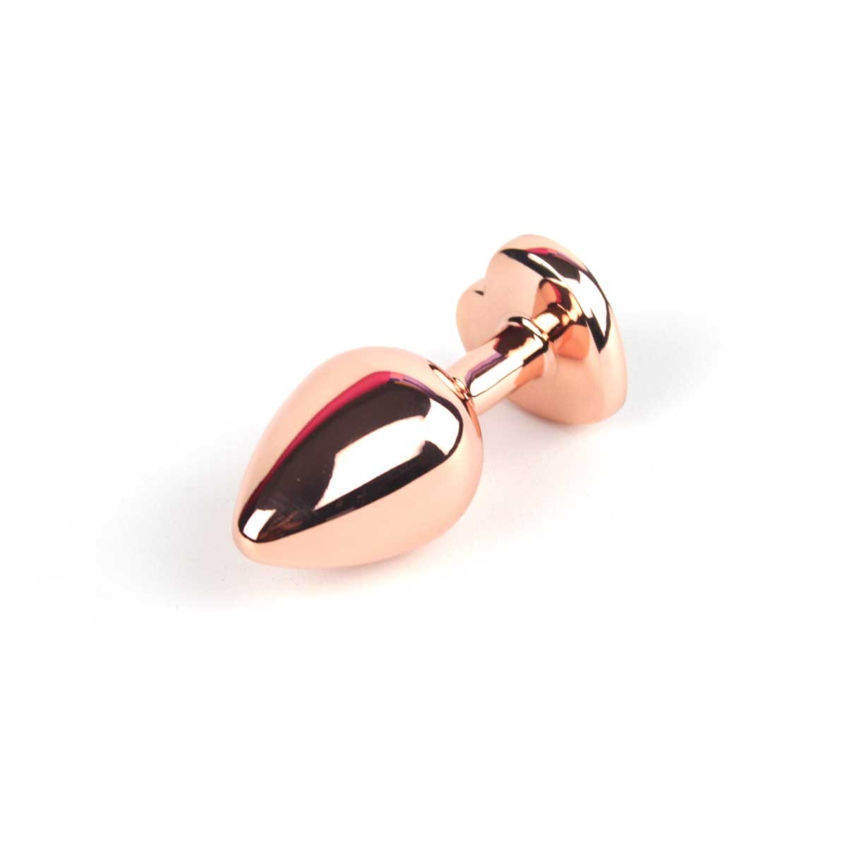 Plug Anal Rose no Tamanho "M" com Pedra Brilhante na Base em Formato de Coração - Intt Toys | 7 x 3,3 cm | Disponível em 10 Cores - 3