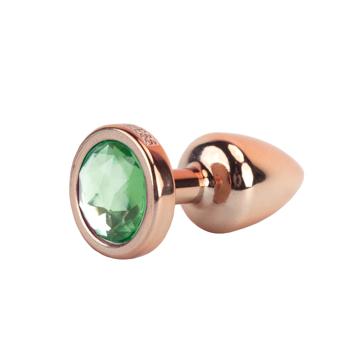 Plug Anal Rose no tamanho "P" em ABS Atóxico com Formato Cônico e Detalhe de Joia - Hard Less | 6 x 2,6 cm | Disponivel em 7 Cores - 7