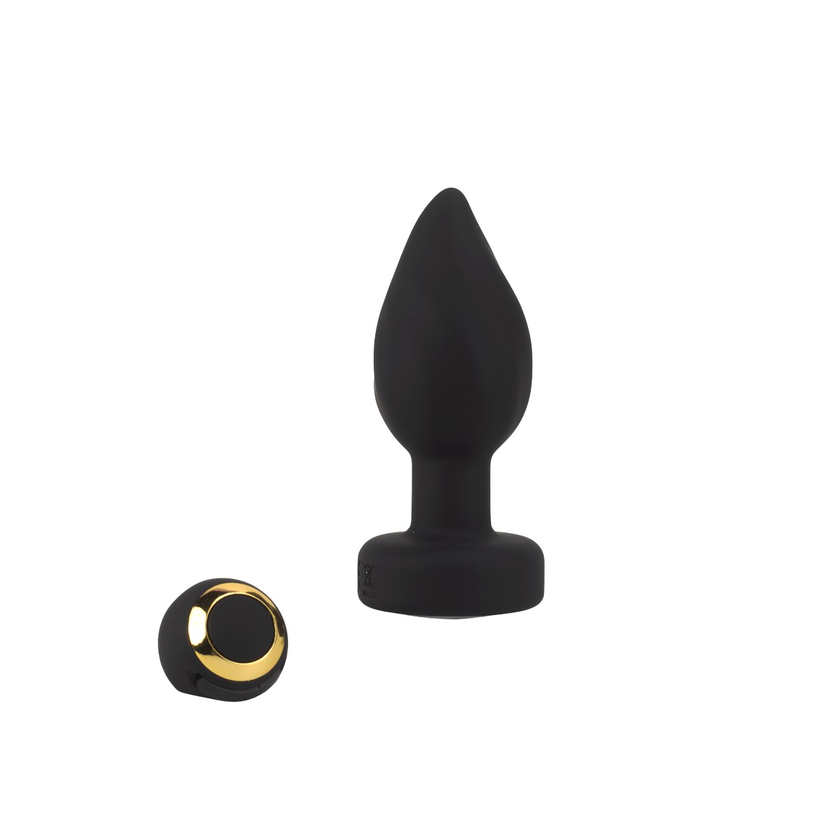 Plug Anal "M" em Silicone com 10 Vibrações, Led, Touch e Controle Remoto em Formato de Anel - SI | 7,4 x 3,4 cm | Disponível em 2 Cores - 2