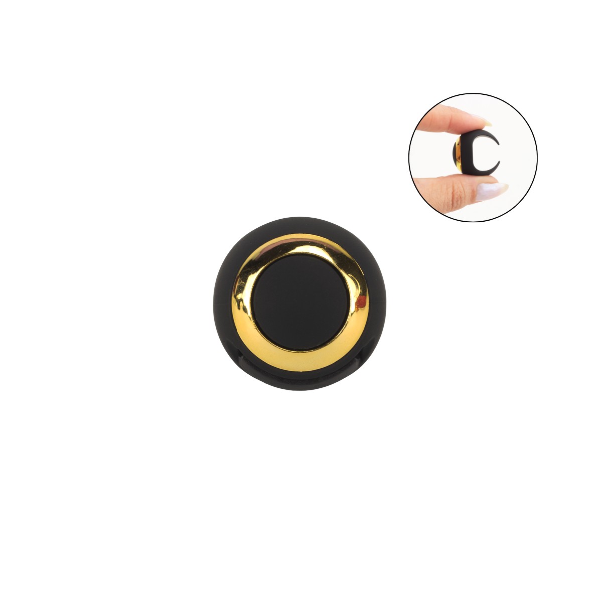 Plug Anal "M" em Silicone com 10 Vibrações, Led, Touch e Controle Remoto em Formato de Anel - SI | 7,4 x 3,4 cm | Disponível em 2 Cores - 5
