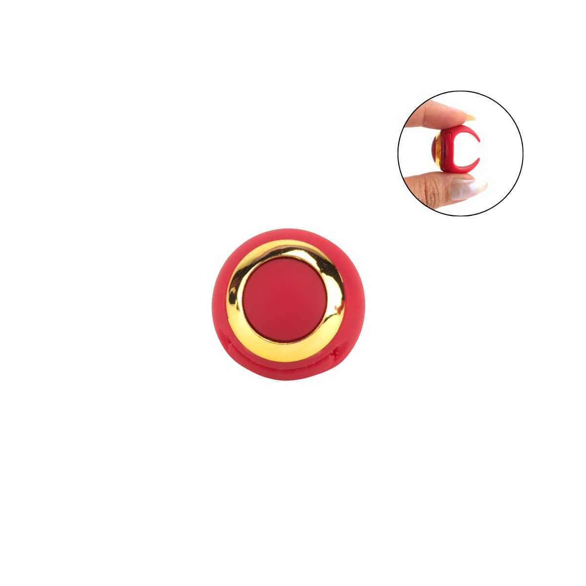 Plug Anal "M" em Silicone com 10 Vibrações, Led, Touch e Controle Remoto em Formato de Anel - SI | 7,4 x 3,4 cm | Disponível em 2 Cores - 10