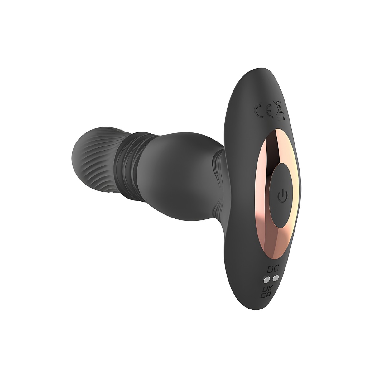 Plug Anal em Silicone com 7 Modos de Vibração e Movimento de Vai e Vem, Controle Remoto sem Fio e Recarregável - SI Roy RTC | 12 x 3 cm - 6