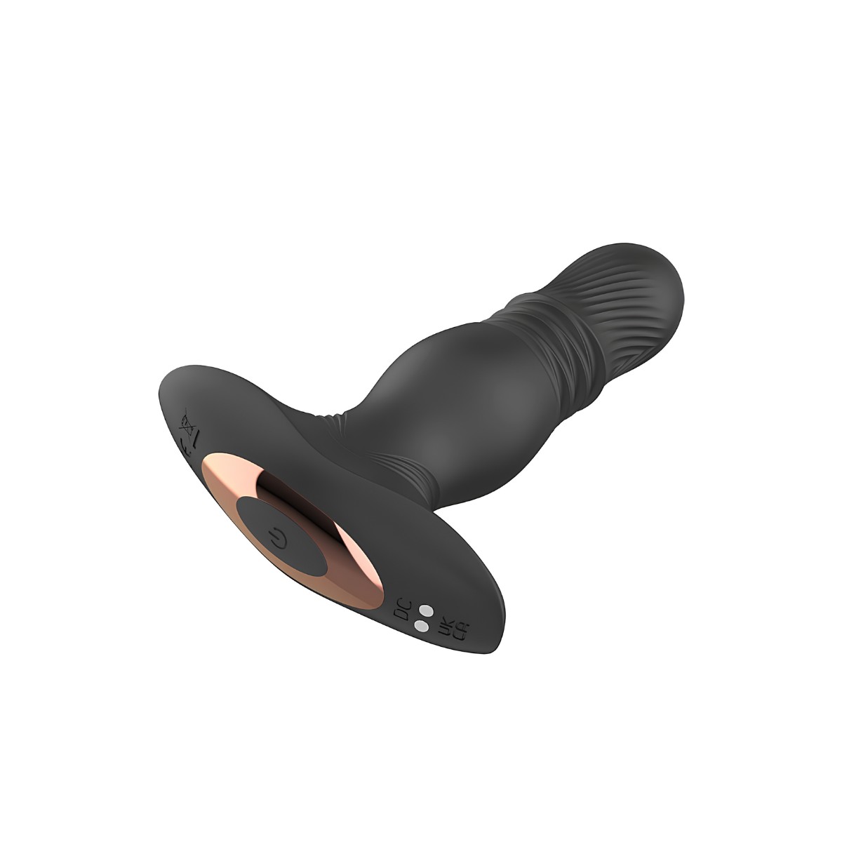 Plug Anal em Silicone com 7 Modos de Vibração e Movimento de Vai e Vem, Controle Remoto sem Fio e Recarregável - SI Roy RTC | 12 x 3 cm - 7