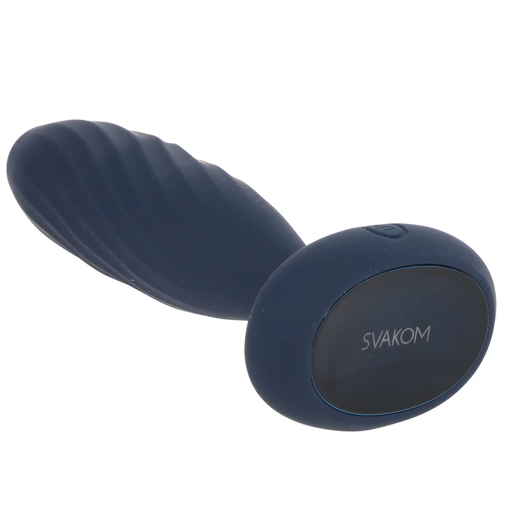 Plug Anal em Silicone Aveludado com 7 Modos de Vibração, Movimentos de Vai e Vem, Aplicativo Interativo e Controle Remoto sem Fio - Svakom Jordan - 5