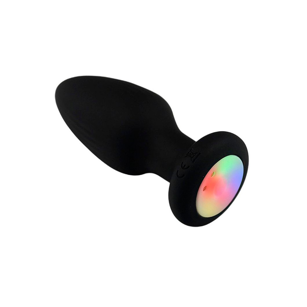 Plug Anal em Silicone com Base LED, 10 Modos de Vibração, 3 Níveis de Rotação, Controle Via Aplicativo e Recarregável - SI | 7,5 x 3,6 cm - 5