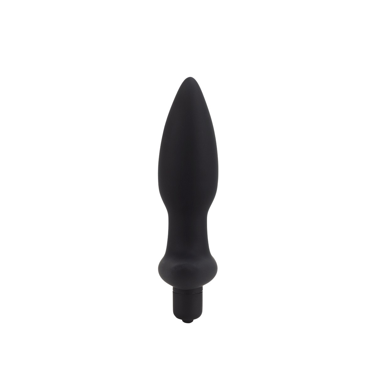 Plug Anal "G" em Silicone, Formato Cônico com Base de Segurança e Bullet com 10 Modos de Vibrações - SI | 10 x 3,6 cm - 2