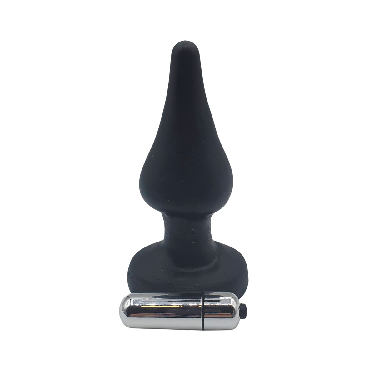 Plug Anal em Silicone no Formato Cônico com Cápsula Vibratória - Magic Sexy | 10 x 4,7 cm | Disponível em 6 Cores - 6