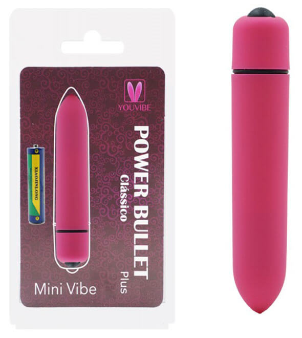 Cápsula Vibratória Resistente à Água - Mini Vibe Power Bullet Plus Clássico | 9,3 x 1,8 cm | Disponível em 4 Cores - 3