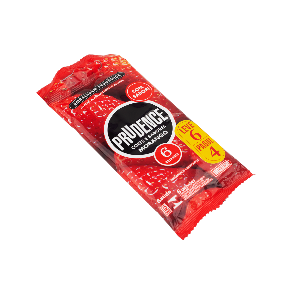 Preservativo com Aroma, Cor e Sabor de Morango - Prudence Cores e Sabores | Leve 6 e Pague 4 - 2