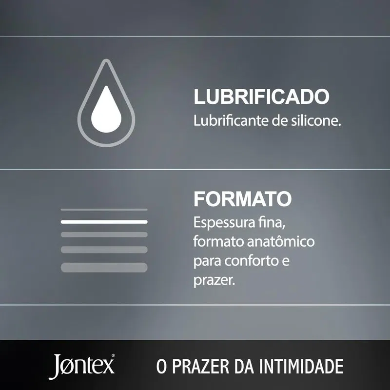 Preservativo Lubrificado Extra Fino que Proporciona a Sensação de Não Estar Usando Nada - Jontex Sensitive | Leve 8 pague 7 - 2