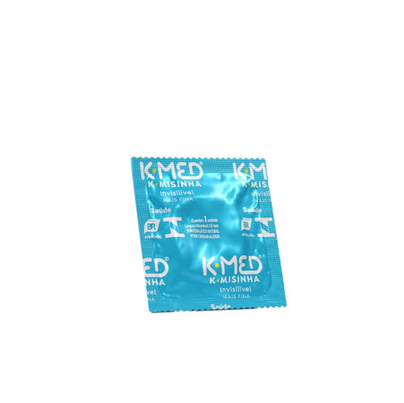 Preservativo Lubrificado Mais Fina - K-Med K.misinha Invisível | 8 Unidades - 2