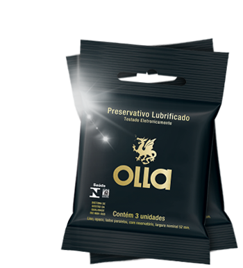 Preservativo Lubrificado - Olla - 3 Unidades - 2