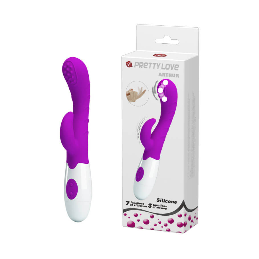 Vibrador Estimulador de Ponto G e Clítoris com 7 Níveis de Vibração e Movimento - Pretty Love Arthur | 9,5 x 2,5 cm | Disponível em 2 Cores - 8