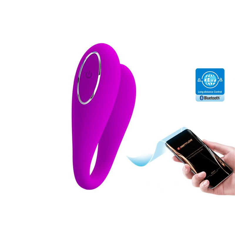 Vibrador para Casal Recarregável com 12 Modos de Vibração, Aplicativo e Resistente à Água - Pretty Love August | Disponível em 2 Cores - 1