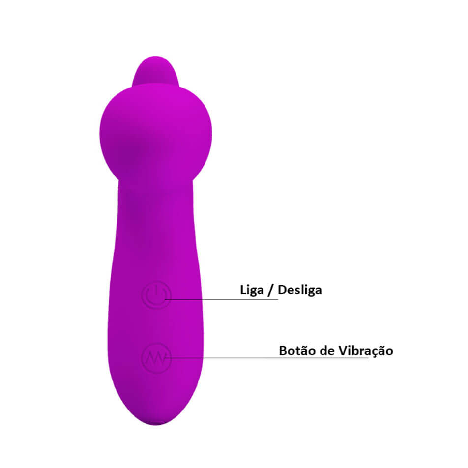 Pretty Love Backie - Estimulador de Próstata e Períneo em Silicone Soft Touch com 30 Modos de Vibração - 10 x 3 cm | Disponível em 2 Cores - 6