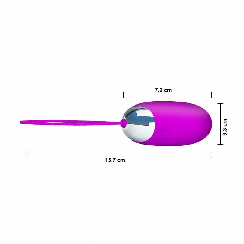 Cápsula Vibratória Recarregável em Silicone com 12 Modos de Vibração - Pretty Love Benson | 7,2 x 3,3 cm - 4