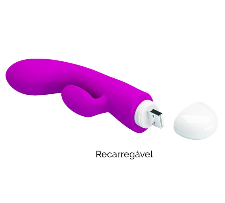 Vibrador Estimulador de Ponto G e Clítoris Recarregável com 30 Modos de Vibração - Pretty Love Eli | 11 x 3,5 cm - 5