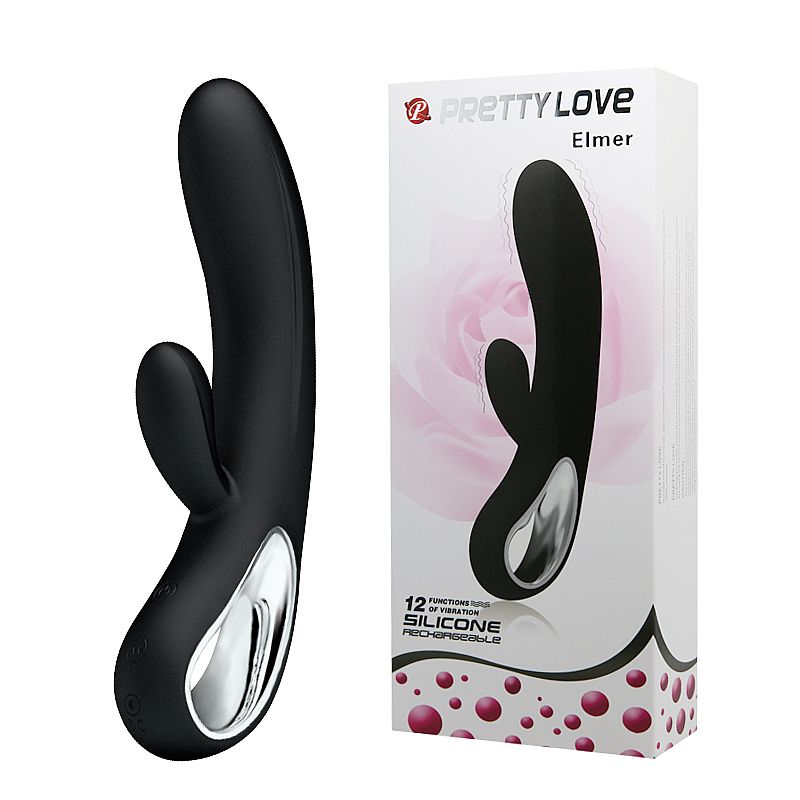 Vibrador com Estimulador de Clítoris e Ponto G Recarregável com 12 Modos de Vibração - Pretty Love Elmer | Disponível em 2 Cores - 2