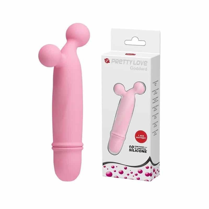 Mini Vibrador em Silicone Soft Touch com 10 Modos de Vibração - Pretty Love Goddard | 12 x 2,2 cm | Disponível em 4 Cores - 1
